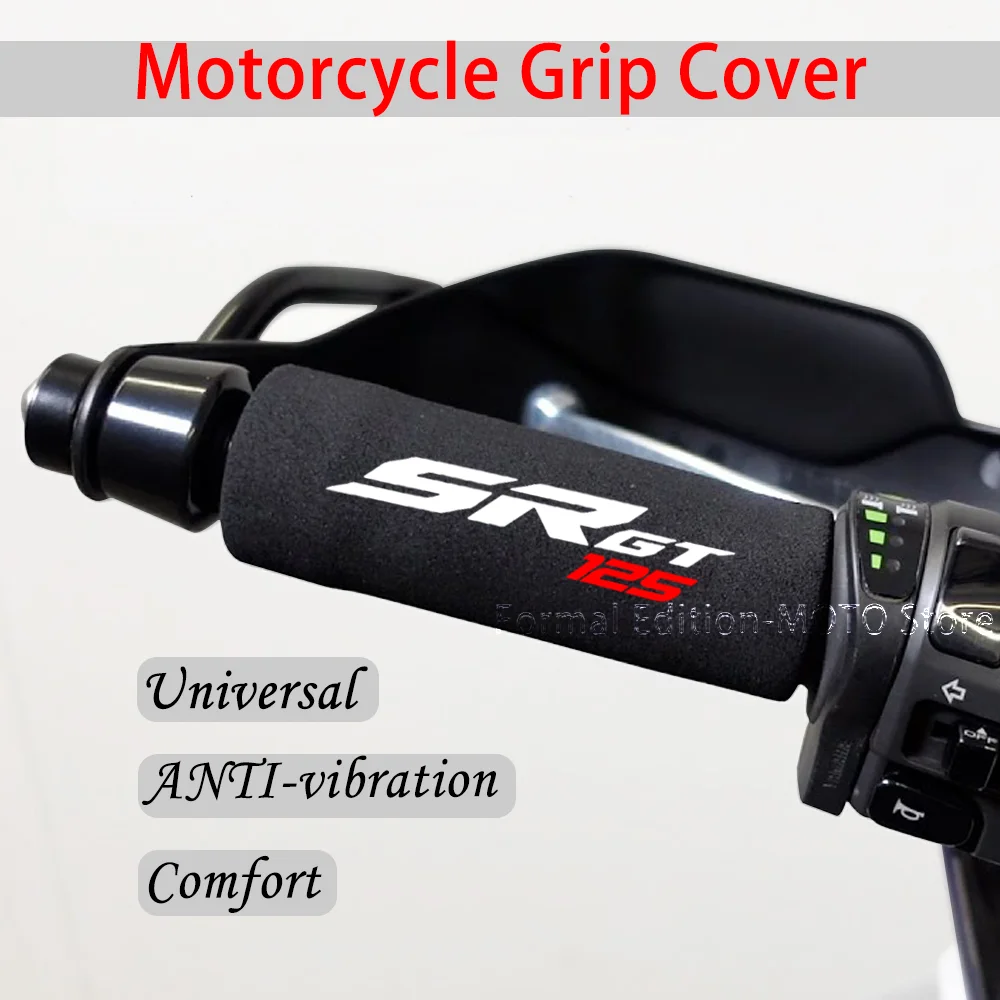 Motorcycle Grip Cover Shockproof Motorcycle Sponge Grip Non-Slip Handlebar Grip Sponge Cover for Aprilia SR GT 125 200  2022-