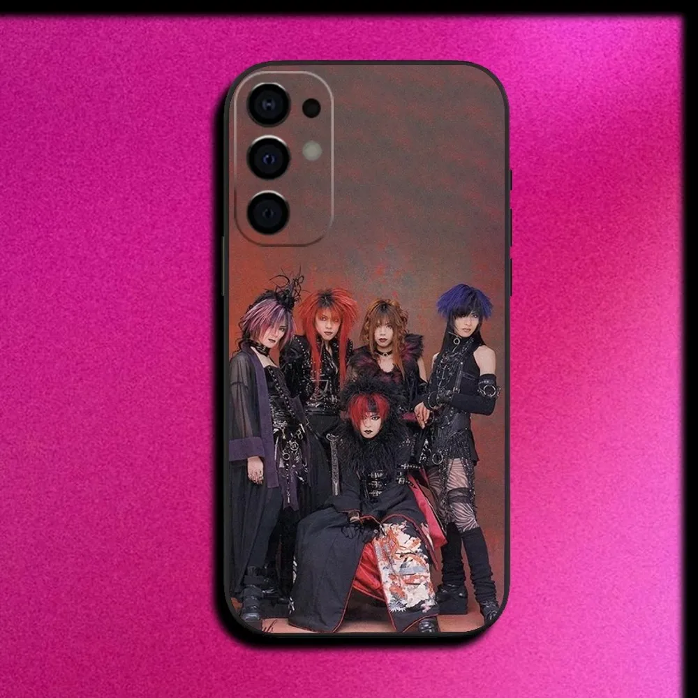 حافظة هاتف M-Malice Mizer Band لهاتف سامسونج S25، S24، S21، S22، S23، S30، Ultra، S20، Plus، Fe، Lite، Note، 10,9,5G غطاء أسود