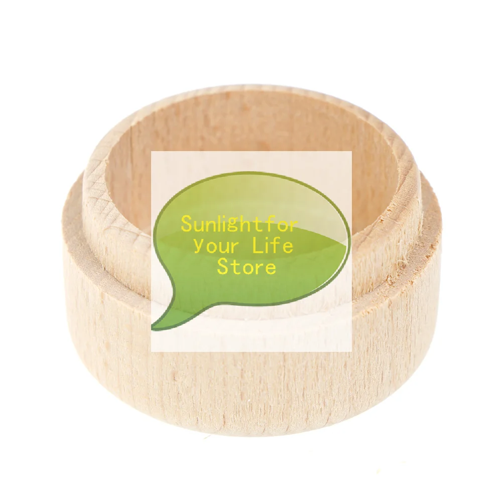¡OFERTA! Caja de madera redonda vintage personalizada para anillos de boda, caja de almacenamiento de joyas, estuche para guardar anillos y pendientes, regalo de aniversario o cumpleaños