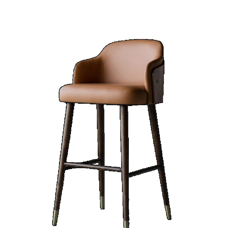 Chaises de Bar Ergonomiques en Bois, Fauteuil de Maquillage de Luxe, Mobilier de Maison Minimaliste Nordique, Silla Taburete Alto