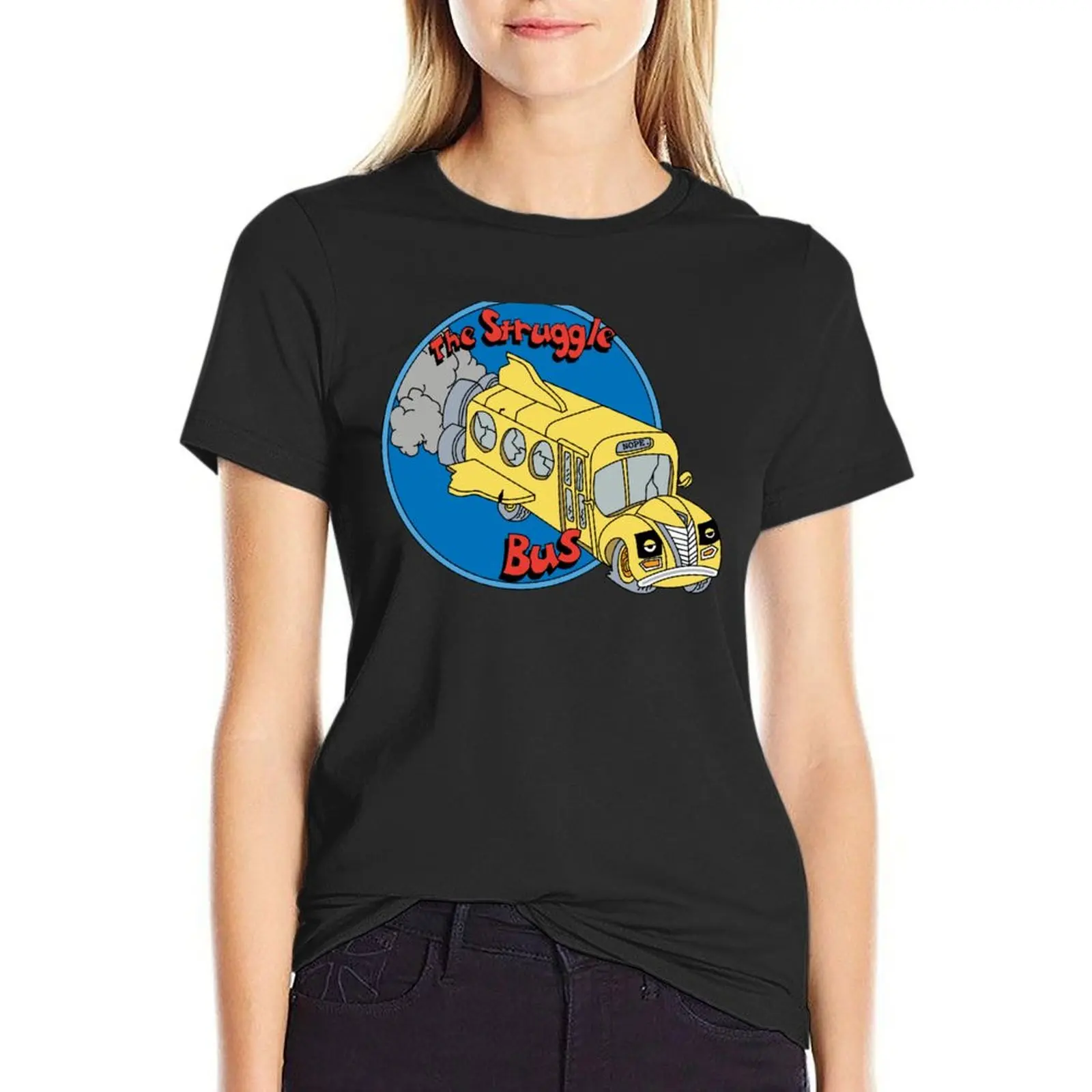 The Struggle Bus T-Shirt cute tops aesthetic clothes cropped t shirts for Women