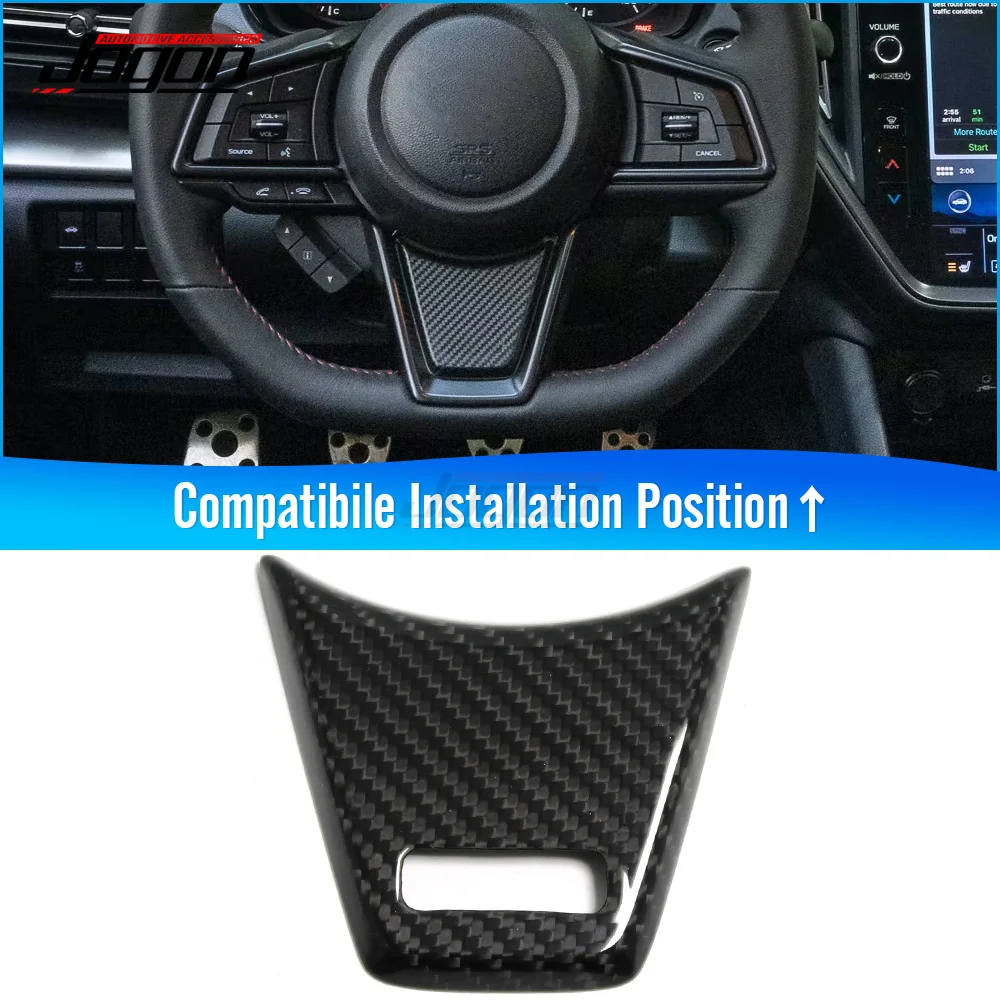 

For Subaru WRX VB 2022 2023 Interior Accessories Carbon Fiber Steering Wheel Cover Trim Decoration