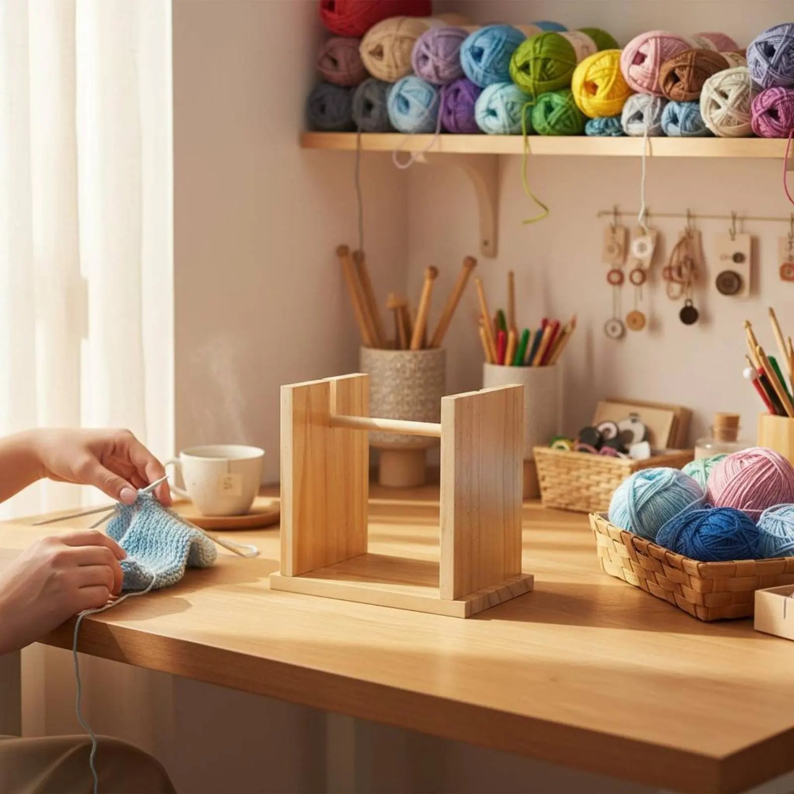 single-spool-yarn-rack-sturdy-and-long-lasting-rotating-yarn-dispenser-knitting-accessory-screw-unrestricted-assembly-crafting