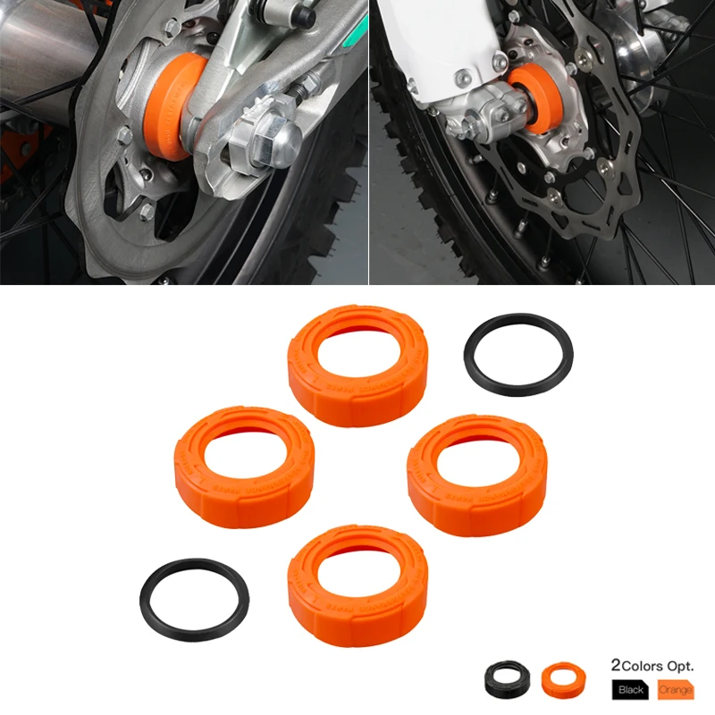 ل KTM EXC 300 EXCF 350 ل Husqvarna TE 300 FE450 2017-2024 ل GasGas EC 300 2021-2024 الجبهة الخلفية عجلة تحمل غطاء حامي #1