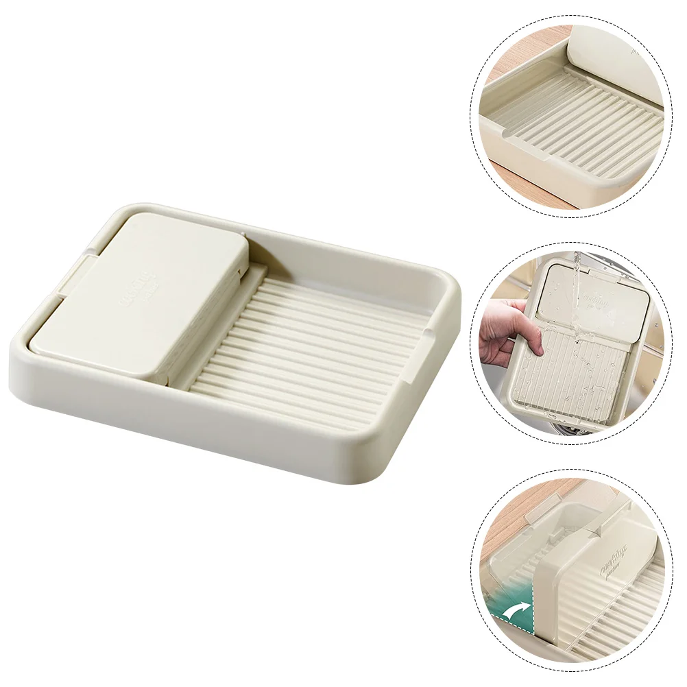 

1 pcs White Kitchen Pot Holder Stove Box Rest Countertop Lid Stand Foldable Storage Rack Multi functional Lid ganizer Wear