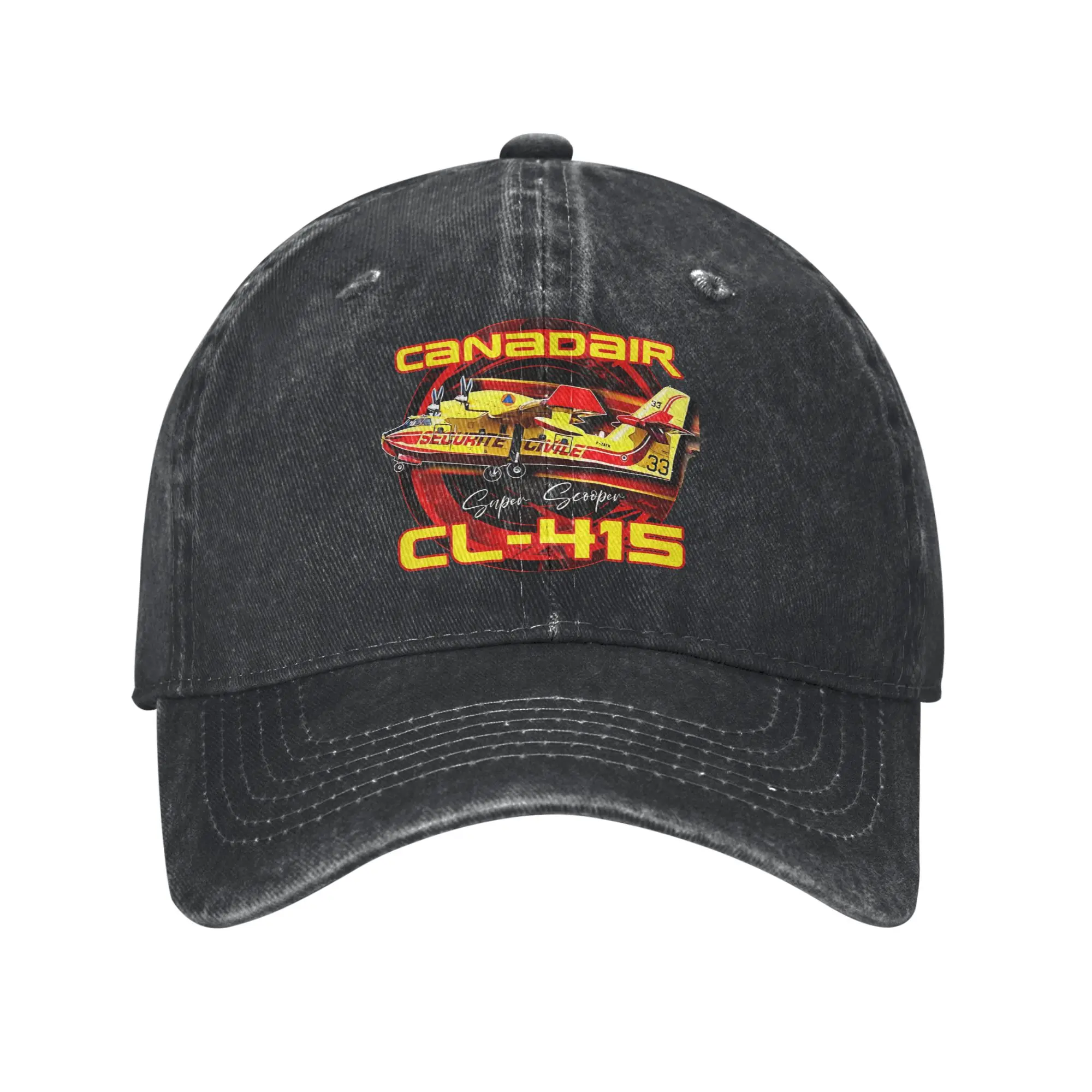 Canadair cl-415 Super Scooper firebomber Aircraft  Accessories Baseball Cap Unisex Casual  Hats Cap Adjustable Casquette Dad Hat