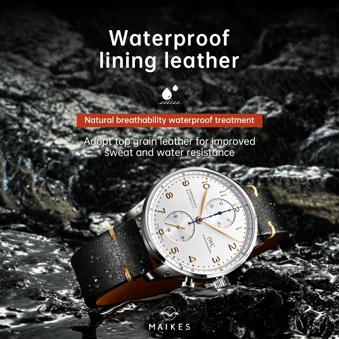 IWC Luxury Leather Watch Strap For PILOT’S WATCHES PORTOFINO Bracelet Watchbands Italian Vegetable Tanning Leather Watch Band