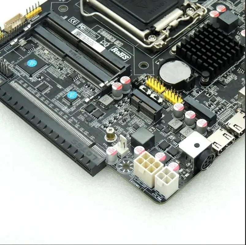 H310C-G side plug X16 graphics card Thin itx motherboard 1151 pin all-in-one computer mini HTPC host DC