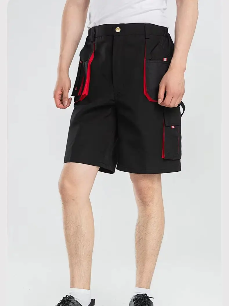 Color Blocking Lightweight Quick Drying Breathable Outdoor Cycling Wear-Resistant Shorts Multi Pocket Fishing Shorts New 2026