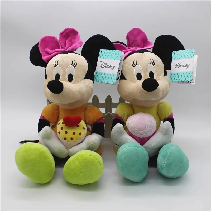 

Disney Ice Cream Strawberry Cone Minnie Plush Toy Doll Stuffed Animal Children's Birthday Gift Mickey Mouse