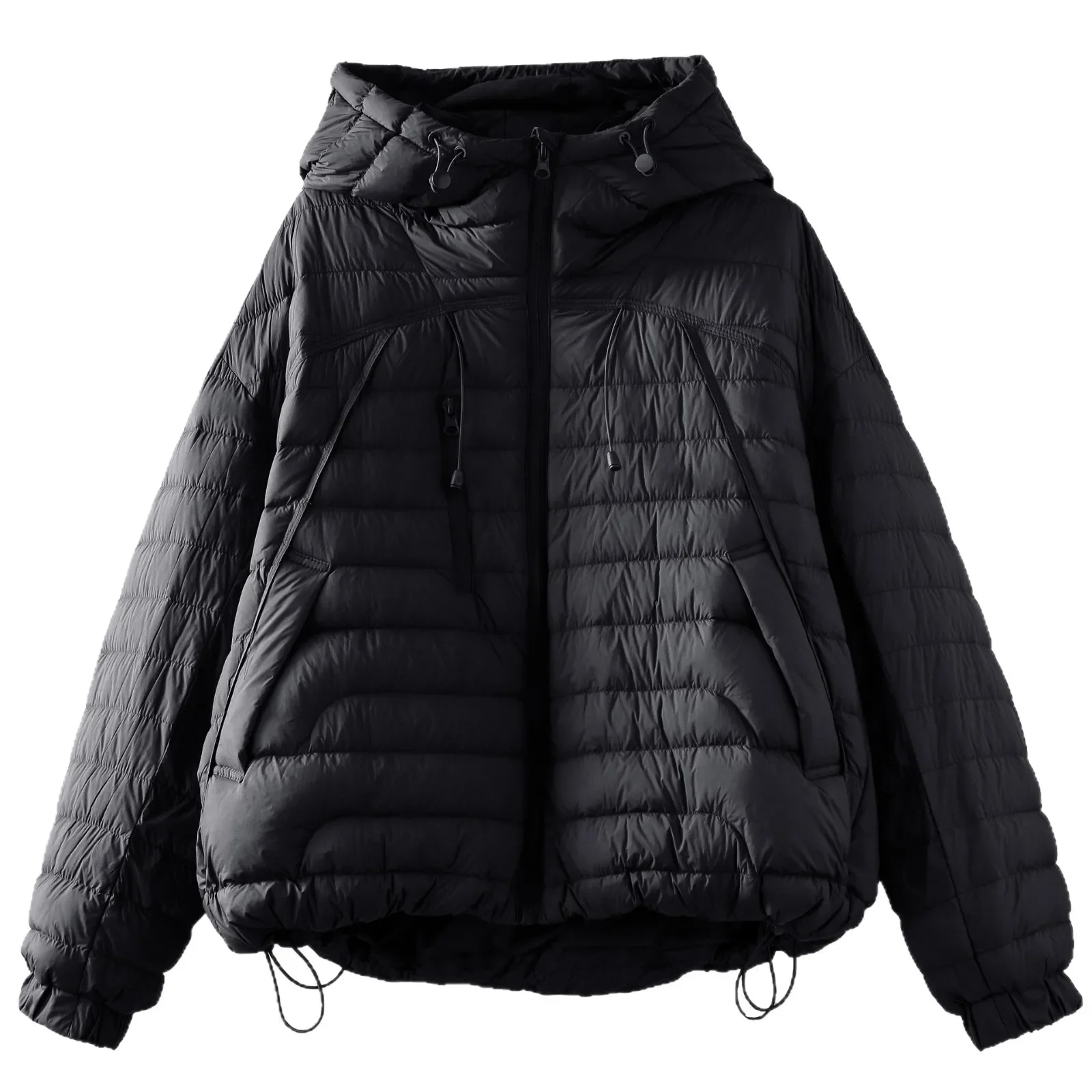 Autumn/Winter 90 White Duck Down Commuter Women's Down Jacket Hooded Casual Jacket