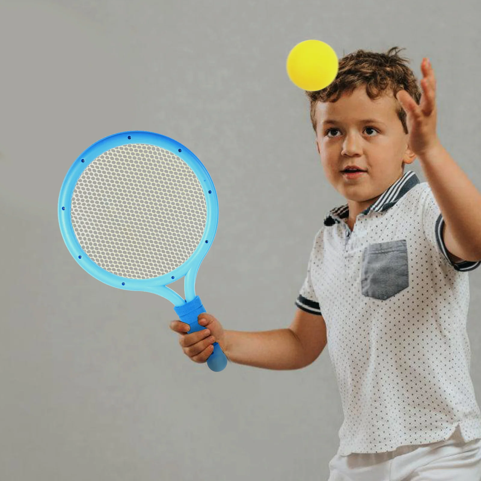 

Kids Badminton Rackets Kids Athletic Playthings Blue Random 2 Rackets 2 Balls Set Outdoor Sports Durable Material Safe Non Slip