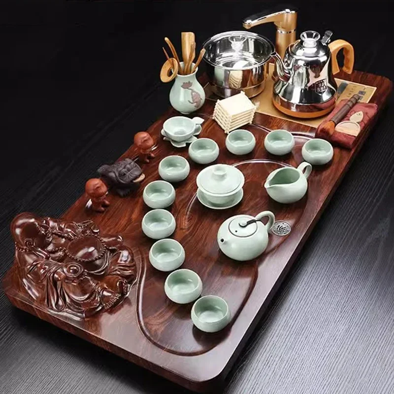 

Lazy Cup Tea Set Matcha Semi Automatic Chinese Ceremony Luxury Living Room Tea Set Service Spoon Te Matcha Kit Home Products