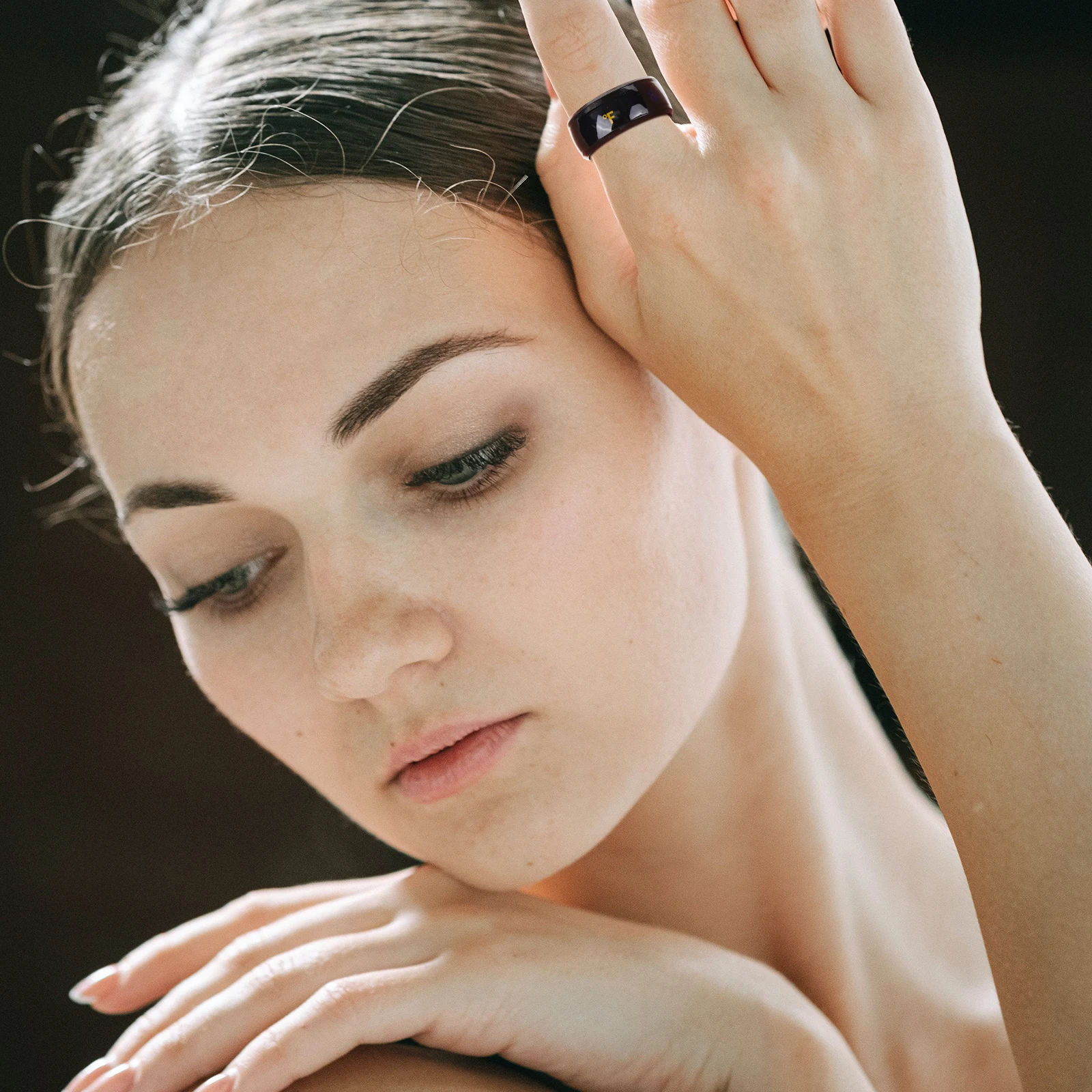 

Intelligent Temperature Ring Digital for Men Jewelry Mens Couple Fahrenheit Smart Rings Women