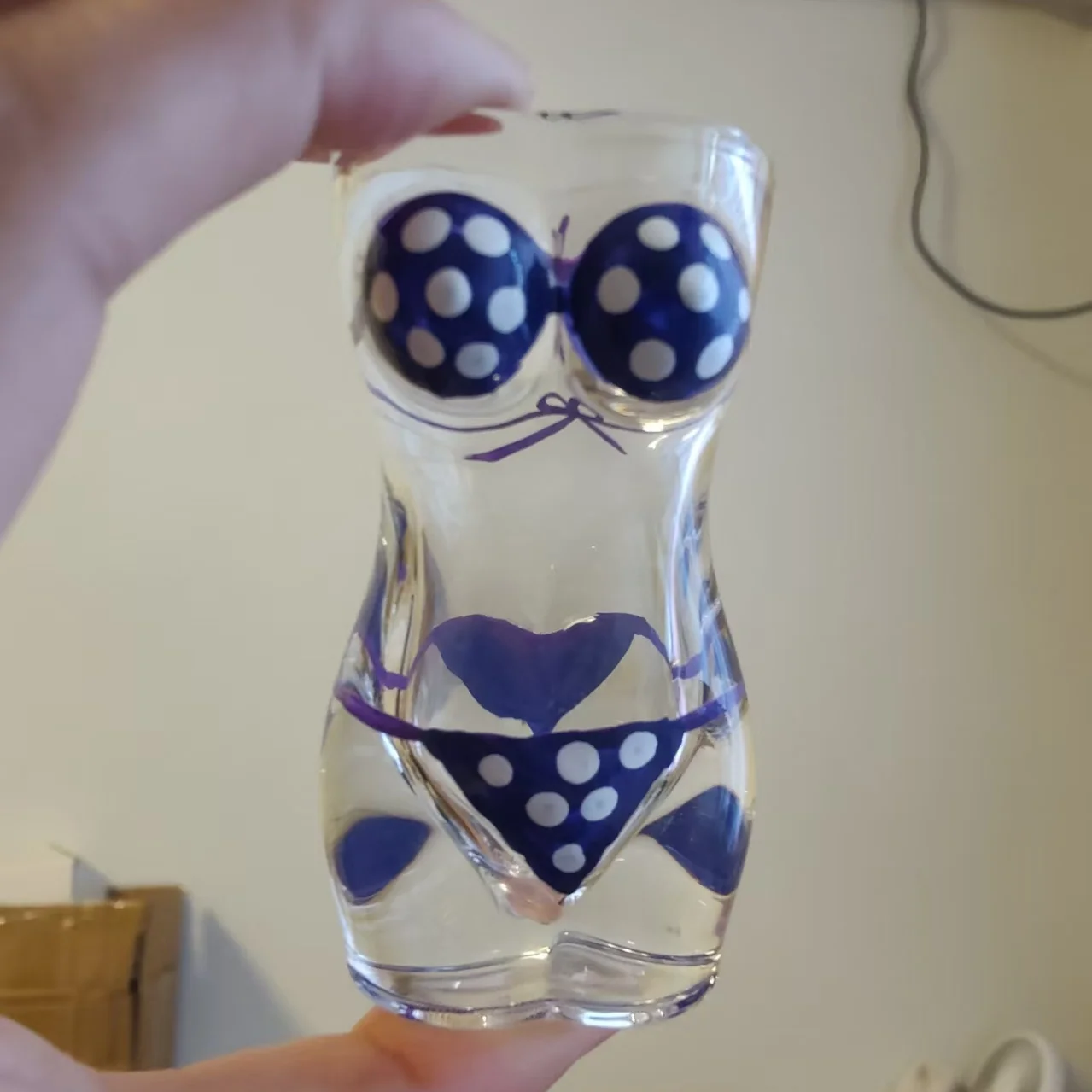 30ml Sexy Leopard Bikini Lady Double Wall Wine Glasses Creative Body Crystal Whiskey Vodka Shot Glass For Party Wedding Bar