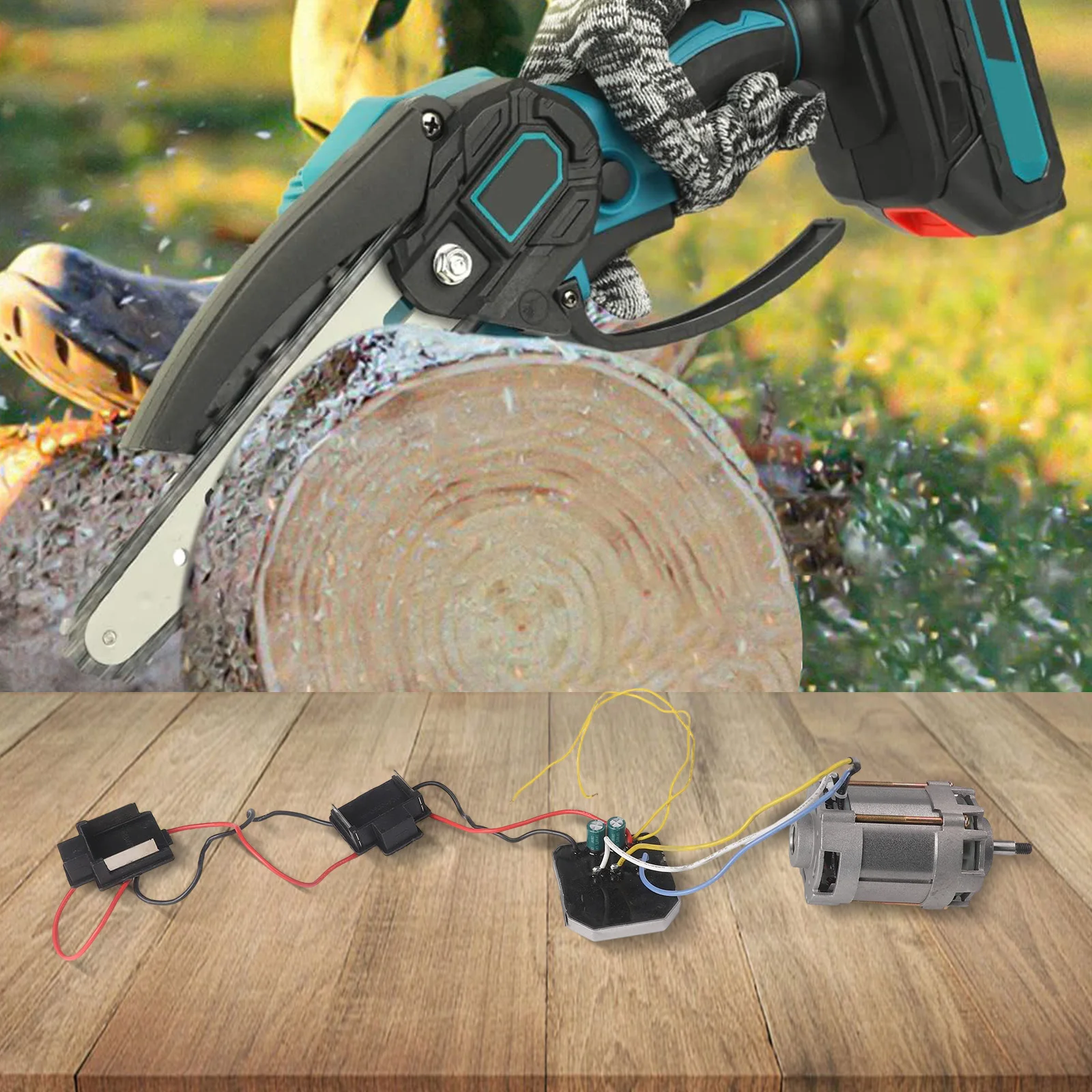 

Control Board Electric Chain Saw Black Color Electric Power As Picture For Wood Cutting For Electric Chain Saw