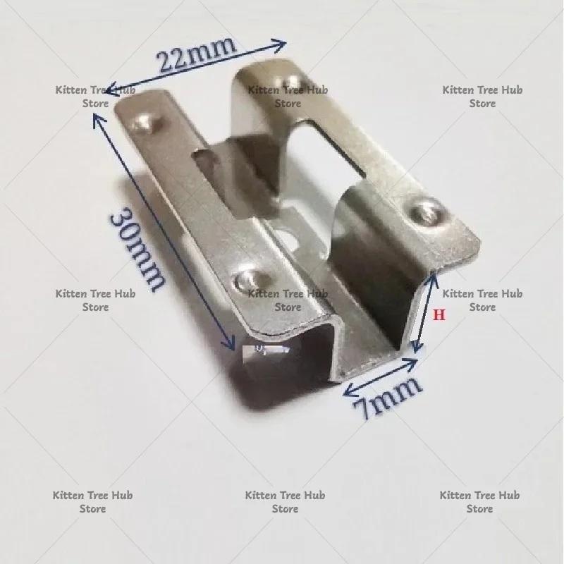 200Pcs Stainless Steel Invisible Exterior Composite Deck U Shaped Clip Bracket Fastener Flooring WPC Panel