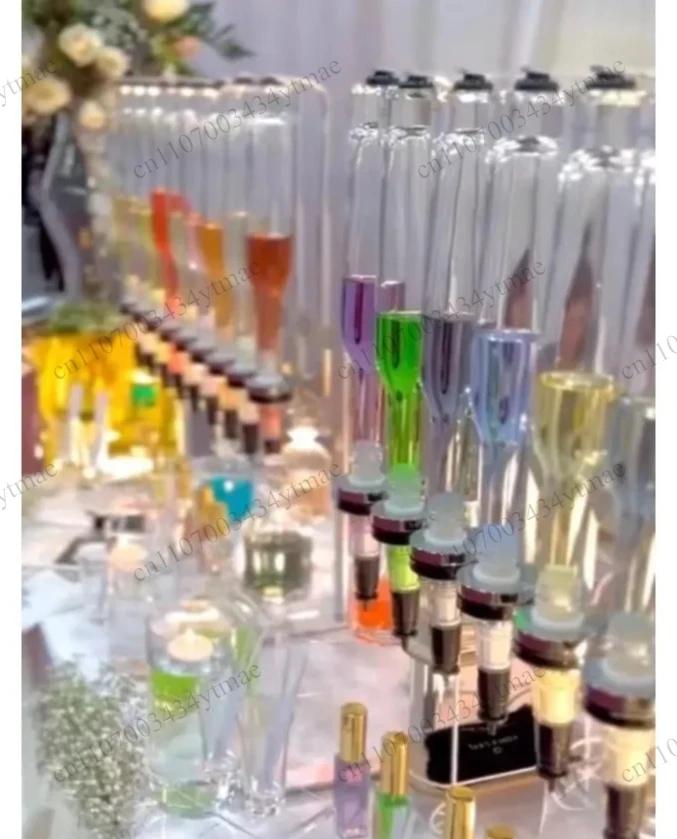 375ml Perfume Oil Filling Dispenser 6 8 12 Heads Metal Stand Scent Bar Essential Oil Bottling Equipment