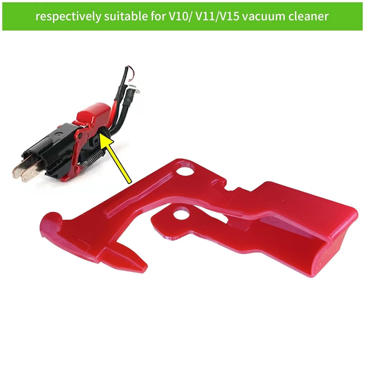 Trigger Switch Button Replacement for Dyson V10 V11 SV12 SV14 Vacuum Cleaner Red Switch Button Parts Kit