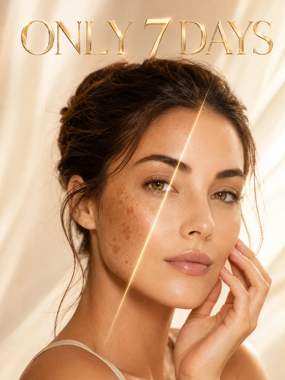 Vitamin C Facial Serum for Dark Spots Removal Care, Hydrating Essence for Freckles, Acne Marks and Smooth-Looking Skin