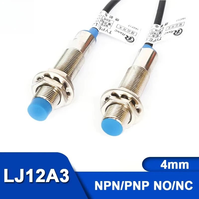 LJ12A3-4 BX BY AX AY Inductive Proximity Switch Lj12a3-4-z/bx NPN Lj12a3-4-z/ax PNP Sensor NO NC DC5~36V 4mm Detection Distance