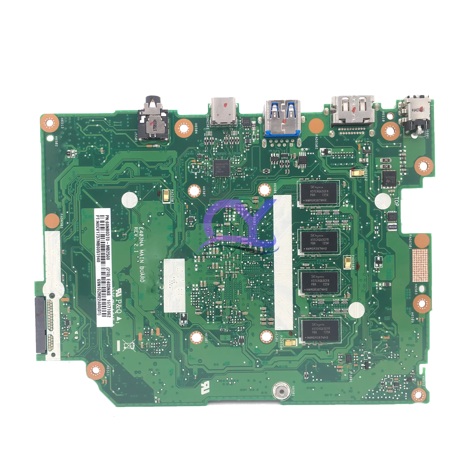 E403NA Mainboard For ASUS E403NA E403N Laptop Motherboard With N4200 CPU 4GB RAM EMMC_64G/128G-SSD Notebook Maintheboard