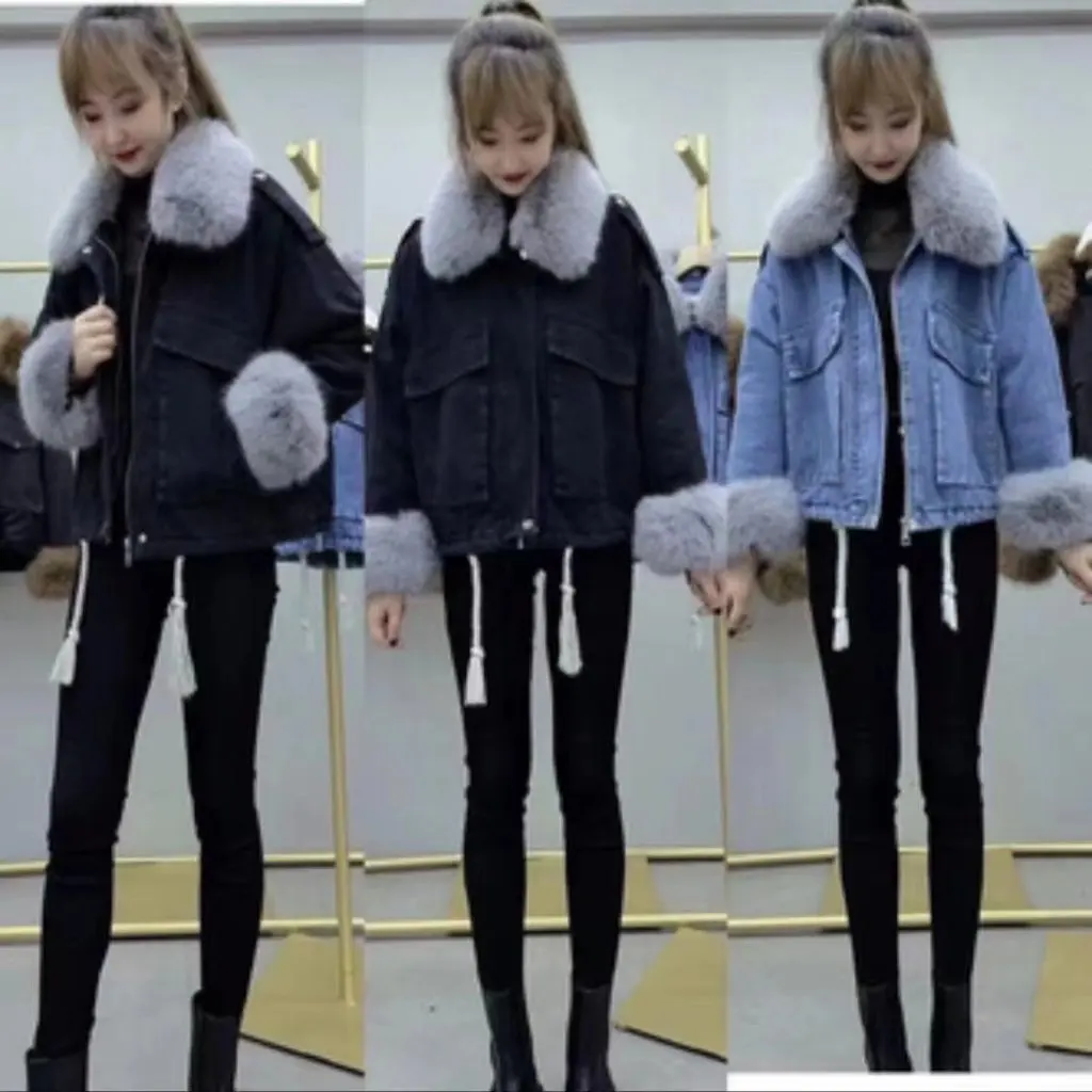 

Women's Cotton-Padded Jacket Warm Casual Style Upper Apparel Coat in Soft Cotton Material