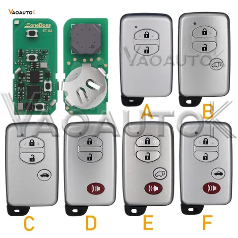 Глобальный смарт-ключ ET-02 4D 8A для Toyota Prado, Highlander, Camry, Reiz, Corolla, RAV4, Land Cruiser, Levin, а также для Lexus EoneBoss Bluetooth
