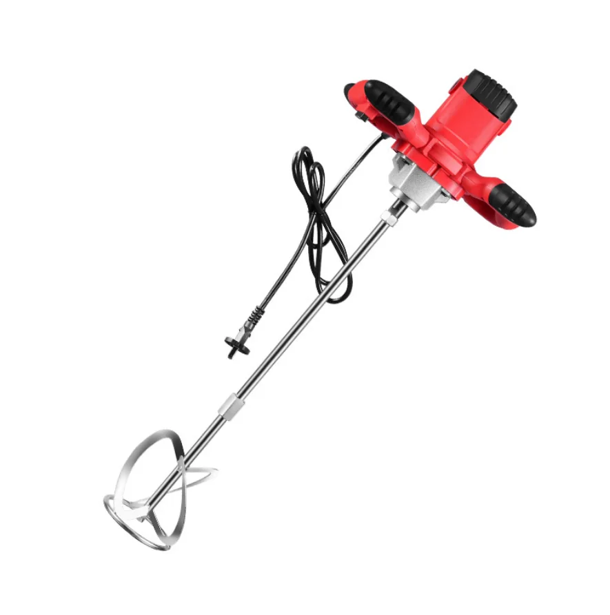 Adjustable 6-speed handheld electric mortar mixer electric cement gypsum grouting paint thinner mixing tool food paint motor