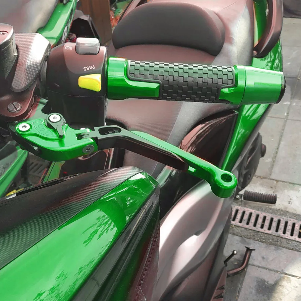 

For KAWASAKI ZX9R ZZR600 ZXR400 ZX-6 KLE500 W800/SE GPZ500S ER-5 ER5 Adjustable CNC Brake Clutch Levers Extendable Handles Lever
