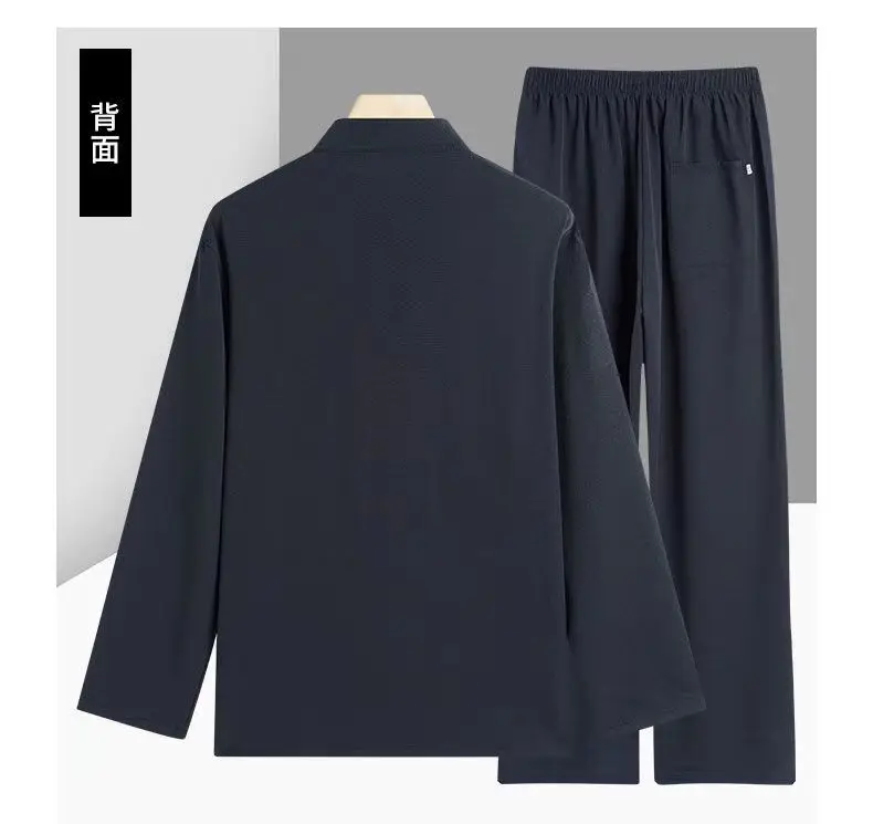 Chinese Men Taichi Uniform Kung Fu Suit Embroidery Tai Chi Clothing Shirt+Pant Wushu Chinese Traditional Clothes for Men