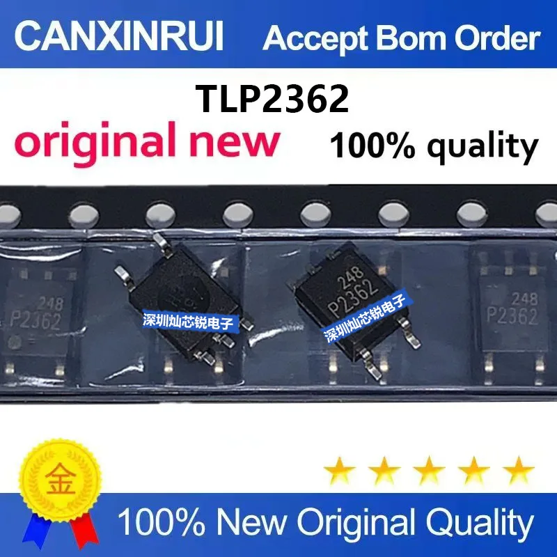 TLP2362 P2362 SMD SOP5 5-100 Pieces High-Speed Optocoupler Chip Original Brand New for Electronics Market