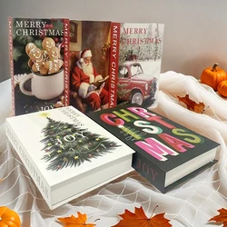 Christmas Luxury Fake Book For Decoration Living Room Boho William Morris Decorative Book Coffee Table Bedroom Storage Box Decor