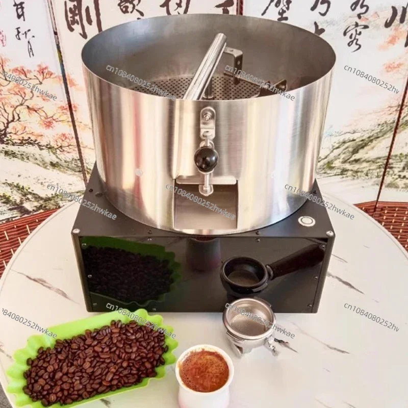 

2kg baked beans with large air volume, with its own stirring slot, bean smoke pipe exhaust, coffee beans to silver skin cooling