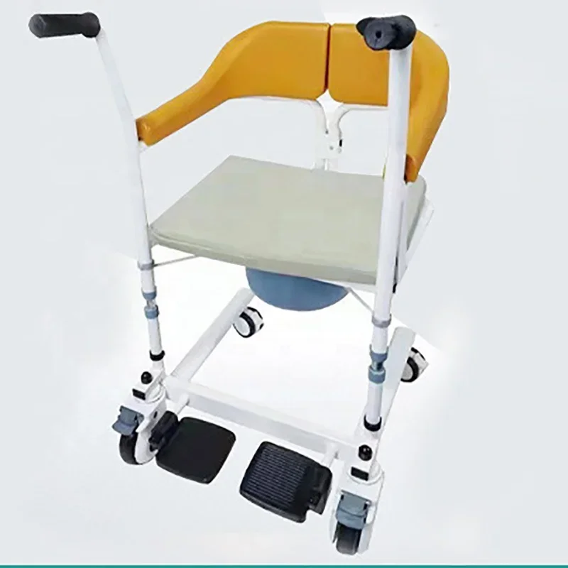 Home Care medical shift Adjustable Lifting Manual Patient Transfer Commode Chair