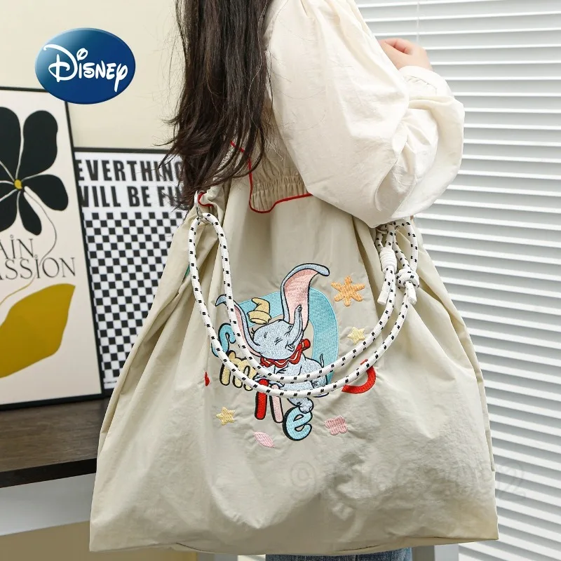 Disney Dumbo New Women's Handbag Embroidered Fashion Women's Shoulder Diagonal Bag Luxury Brand Original Casual Women's Bag