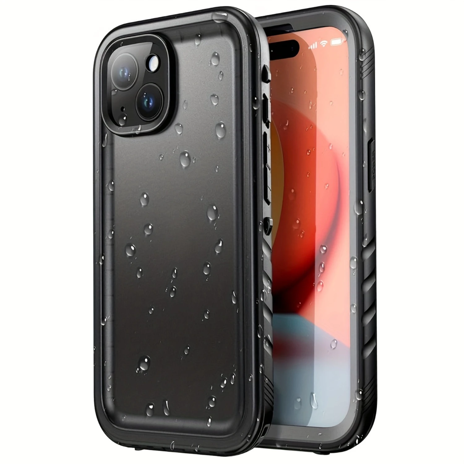 

Waterproof Case for iPhone 15 14 Plus 13 12 11 Pro Max SE - Full Body Screen Protector for Diving and Swimming