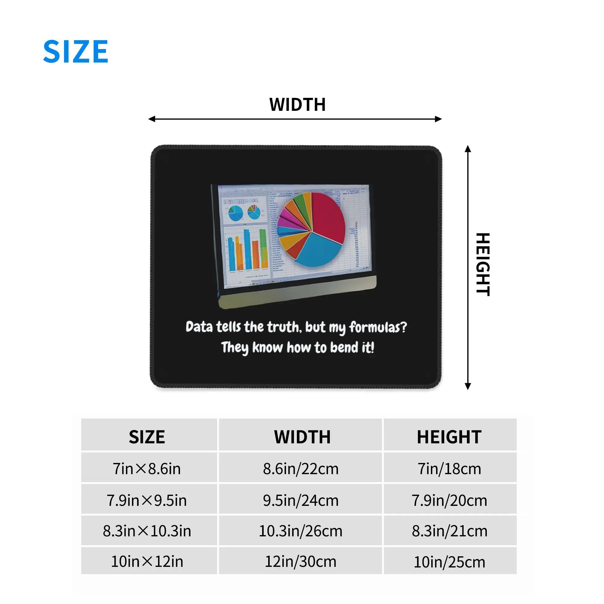 البيانات تحكي الحقيقة، ولكن صيغتي هم يعرفون كيفية الانحناء! لوحة الماوس لوحة المفاتيح الكمبيوتر الماوس حصيرة الألعاب الكمبيوتر المحمول حصيرة مكتب