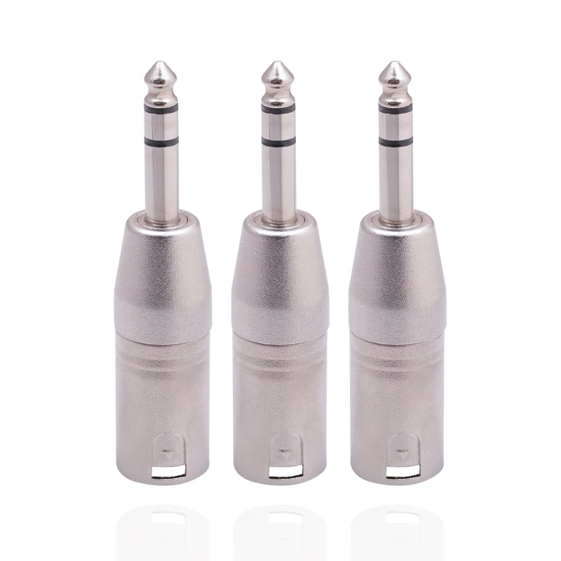 Ổ cắm 6,35mm đến 3 chân Đầu nối âm thanh Ổ cắm 1/4 inch sang Bộ chuyển đổi