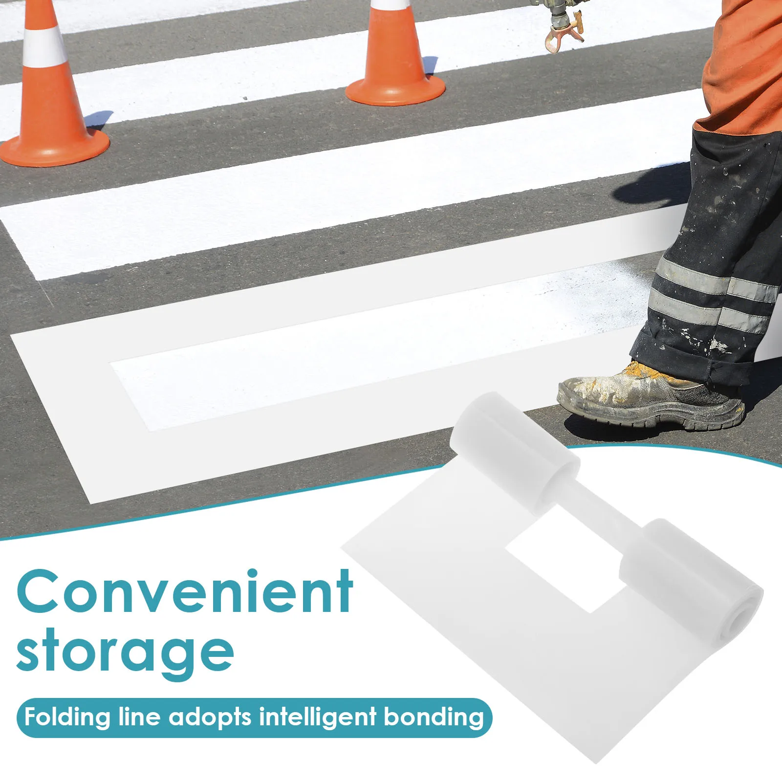 

Parking Lot Line Stencil Silicone Parking Lot Marking Stencil Regular Line Roadway Straight Guide Templates for Sports Grounds