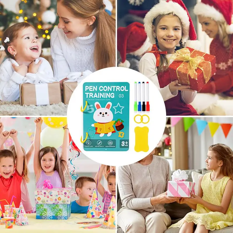 Pencil Control Book Erasable Kindergarten Workbooks Kindergarten Workbooks Learning Workbooks Pencil Control Prewriting Practice