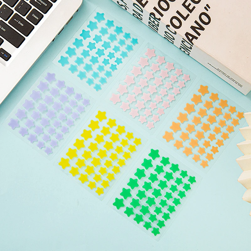 40pcs/set Colorful Star Shaped Acne Patches Skincare Stickers Facial Spots Makeup Tools