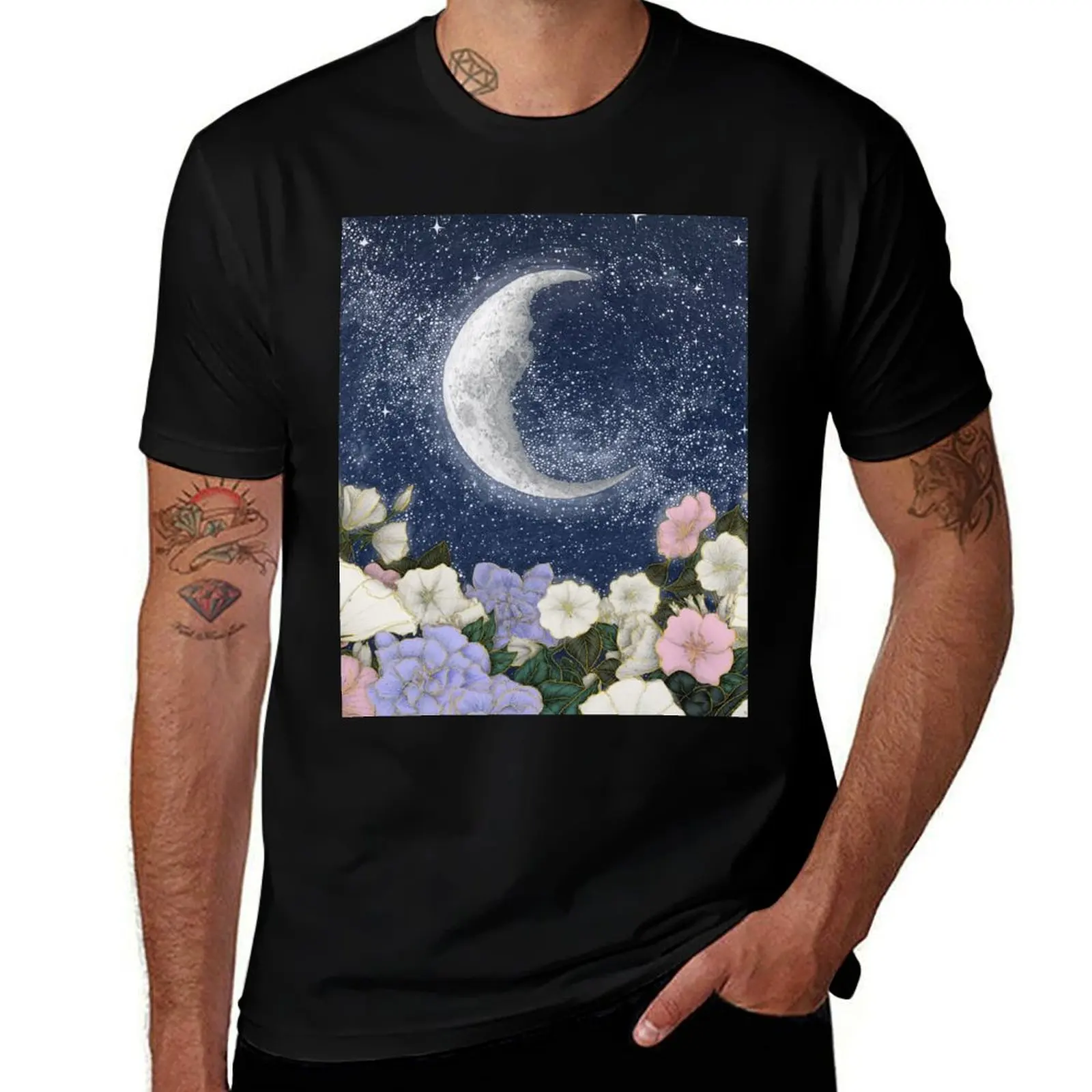 

Moonlight in the Garden T-Shirt graphic t shirts sweat customs korean fashion men tshirt