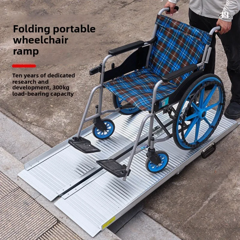 Accessible aluminum alloy portable ramp board multifunctional wheelchair