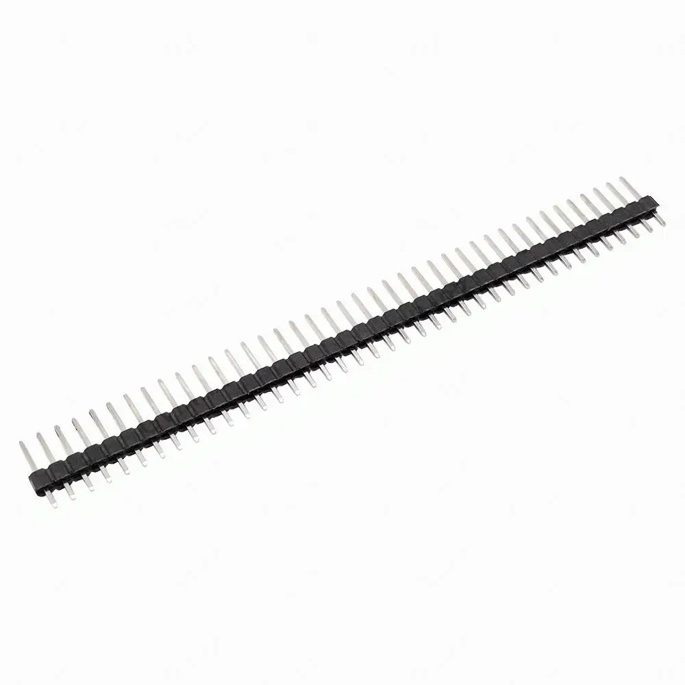 30PCS 40Pin 6Color Single Row Pin Headers Kit 5PCS Each 40P for PCB Prototyping & Electronic DIY Projects Red Yellow Blue White