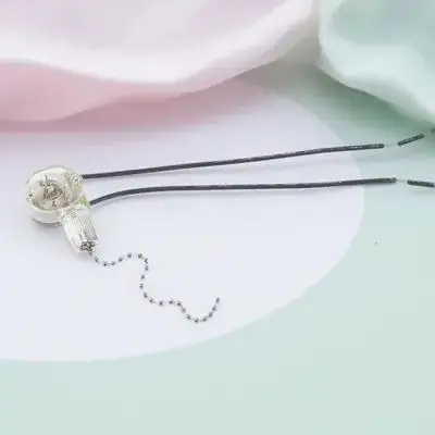 2Pcs Pull Chains for Ceiling Fan Light and Fan Control Replacement Simple Style Elegant Decoration Room Patio Garden Wall Mount