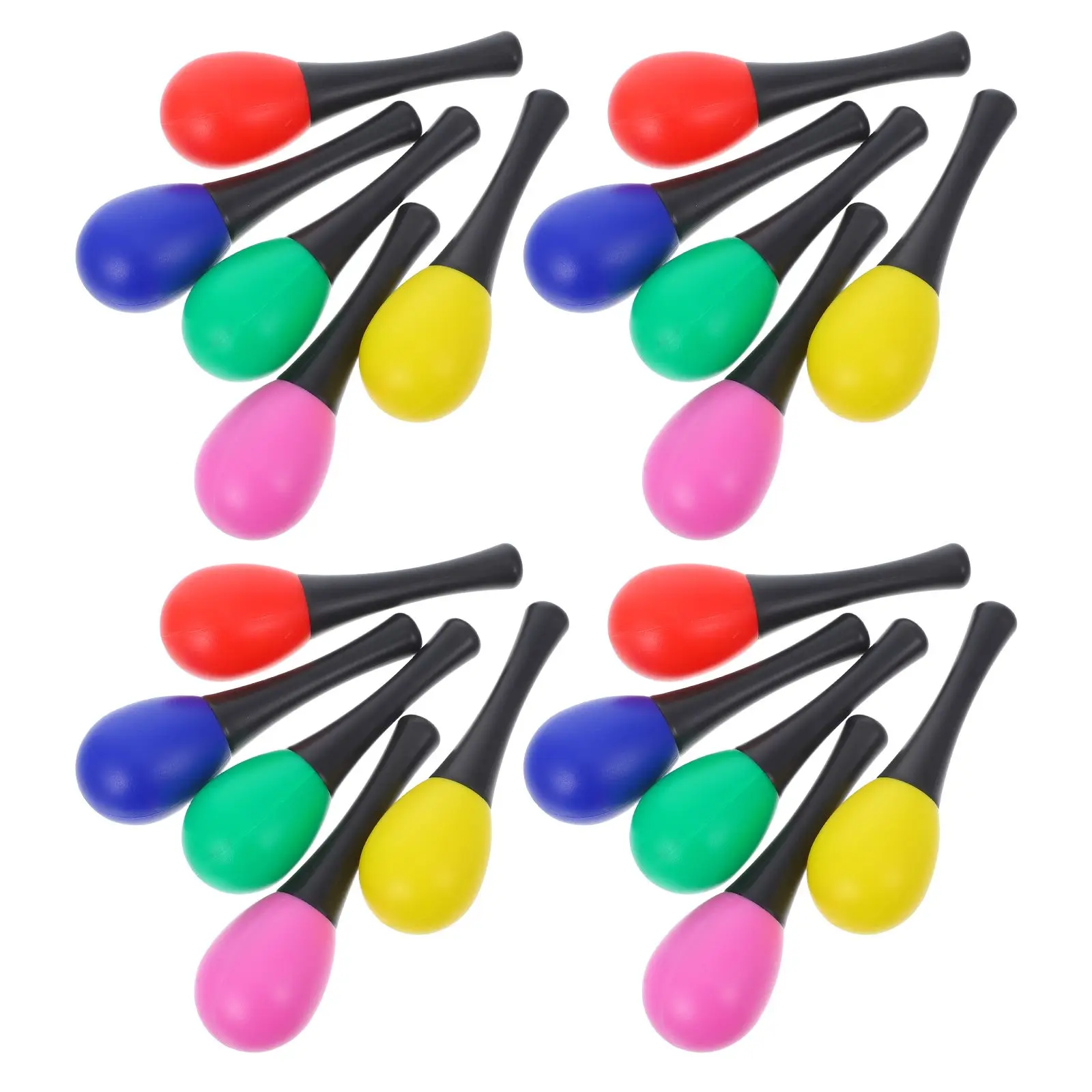 

10 Pcs Rattle Kids Toys 11cm Length 3 5cm Diameter Egg Maracas Musical Baby Toddler Fun Educational Play Percussion