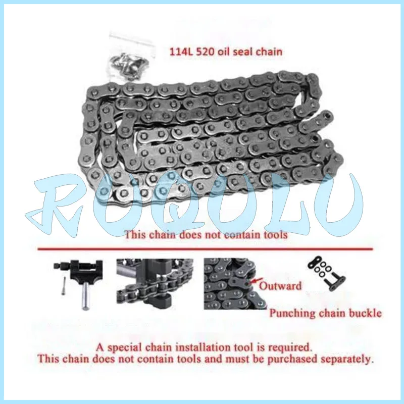 Zt310-r1 114 Section Chain (520 Oil Seal Chain/open Type) 1080200-055000 For Zontes