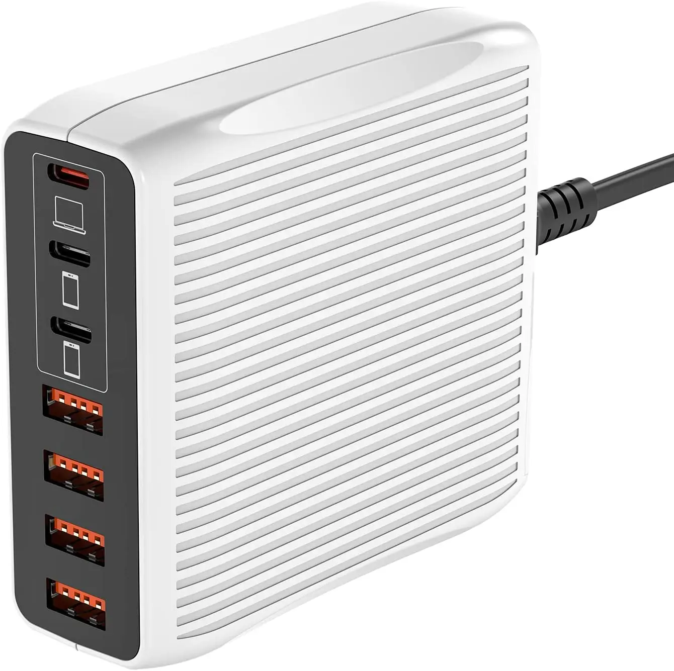 

Portable Laptop Power PD Adpter 150W 7 Port USB C Mobile Charging Stations For Multiple Devices