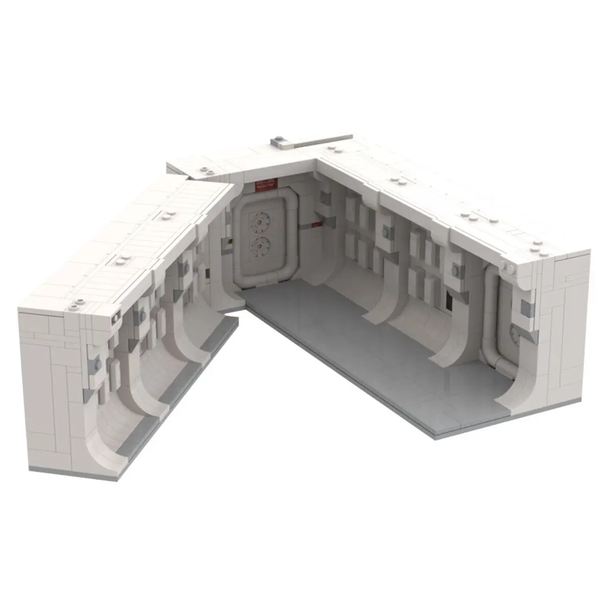 

White Main Corridor with Airlock Doorway from Movie 1087 Pieces MOC Build